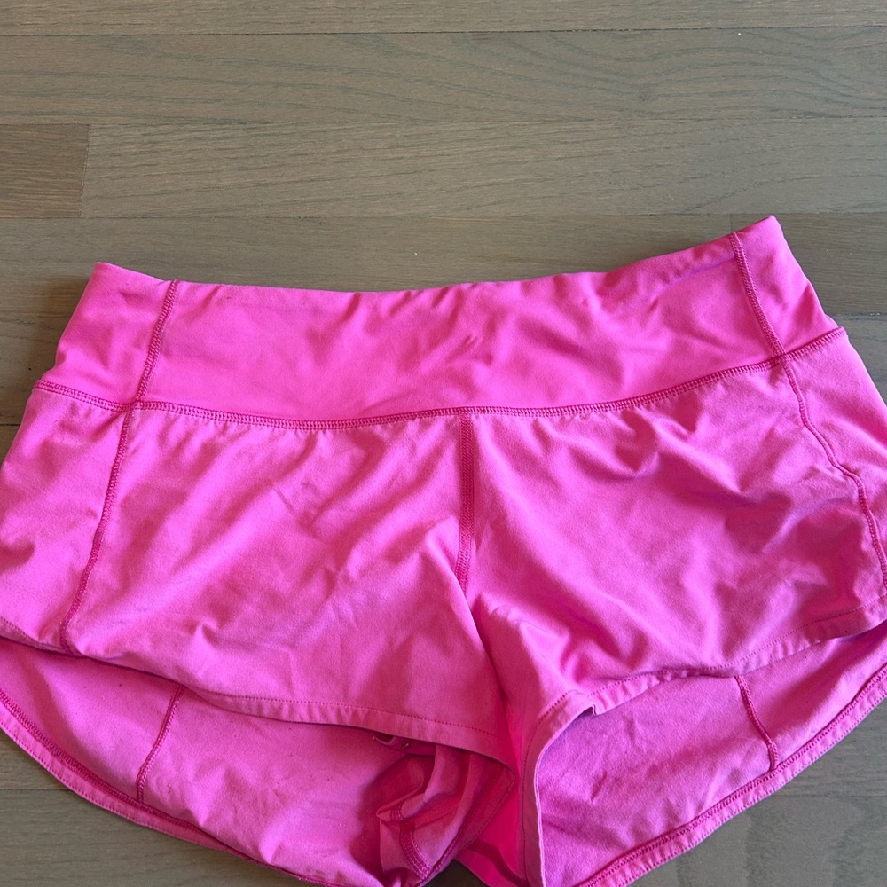 lululemon athletica Bright Pink Athletic Shorts